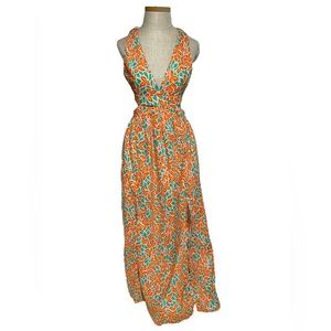 NWT Cinched Shoulder Sleeveless Maxi Dress, Medium